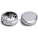 Stylish Round Pill Box with Black and White Horses - 3 Compartment Portable Medicine Organizer - Decorative Metal Pocket Pill Case - Buy Online on GoSupps.com