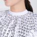 Echaprey Professional Salon Hair Styling Cape - Peacock Pattern Silver Barber Gown for Hair Cutting & Coloring - Buy Online on GoSupps.com