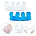 Eupsiiu 7-Piece Washable Toe Separator Set for Perfect Nail Polish Application - Ideal for Men & Women (Blue & White) - Buy Online on GoSupps.com