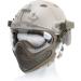 CMAIR4U Tactical Full Face Mask with 3 Anti-Fog Goggles - Steel Mesh Safety Protective Mask for Airsoft CS Shooting (Tan) - Buy Online on GoSupps.com
