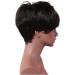 CAIHUASHOPING 10-Inch Women's Black High-Temperature Fiber Short Hair Toupee - Natural Synthetic Wigs for Daily and Party Wear - Buy Online on GoSupps.com