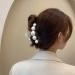 3-Piece Large Pearl Hair Claw Clips Set - White, Black, Brown | Strong Hold Acrylic Design for Women - Fashion Hair Styling Barrette & Wedding Hair Decor - Buy Online on GoSupps.com