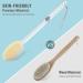 DeaLott Dual-Sided Back Scrubber with Long Handle - Shower Brush for Men and Women - Exfoliating Wet/Dry Body Brush with Stiff and Soft Bristles - Buy Online on GoSupps.com