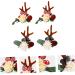 FRCOLOR 4 Pairs Reindeer Antler Hair Clip Christmas Horn Christmas Hair Bow Christmas Reindeer Hairpin Hair Clips for Kids Christmas Hair Decorations Miss Antler Hairpin Double Sided - Buy Online on GoSupps.com