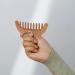 Beavorty Natural Green Sandalwood Wide Tooth Scalp Comb - Head Massage Tool for Women | Premium Wood Hair Comb for Scalp Massage - Buy Online on GoSupps.com
