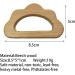 Natural Wood Cloud Teether Toys - DIY Teething Necklace Pendant Set - Buy Online on GoSupps.com