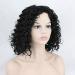 BGHJUE Lace Front Wigs - Natural Curly Human Hair Wig with Baby Hair | 38cm Black | International Shipping - Buy Online on GoSupps.com