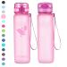 Aorin drinking bottle - 350ml/500ml/750ml/1l water bottle BPA -free & tritan leak -proof sports bottle adults drinking bottle children fitness running yoga bike outdoor 750ml pink