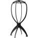 Portable Collapsible Wig Stand Holder for Multiple Wigs - Durable & Travel-Friendly - Black - Buy Online on GoSupps.com