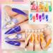 MIZHSE Neon Cat Eye Gel Nail Polish Kit 12Pcs - Blue Green Purple Magnetic Manicure Set - Buy Online on GoSupps.com