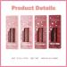 3 Colors Matte Lipstick Set | Long-Lasting Waterproof Hydrating Lip Gloss | High Pigment Non-Stick Cup Lip Tint Makeup - Buy Online on GoSupps.com
