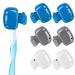 Waenerec Toothbrush Cover Cap Toothbrush Coverings Clips Portable Toothbrush Protector Toothbrush Storage Head Cover for Bathroom Home Travel Toothbrush Case - 6 Packs