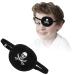 2pcs Pirate Eyepatch Elastic Eye Patch with Adjustable Buckle for Amblyopia Lazy Eye Lazy Glasses no Leakage Smooth Soft and Comfortable One Eye Cover for Pirate or Cosplay Costume (Pirate)
