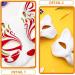 30 Pcs Cat Mask - Unpainted White Fox Therian Masks for DIY Carnival & Cosplay Accessories - Buy Online on GoSupps.com