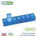 Ezy Dose Weekly Pill Organizer - Blue, Medium Compartments, Made in USA - Buy Online on GoSupps.com