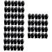 Healeved 36 Pairs Cotton Gloves Black Rubber BBQ Grill Work for Men Comfortable Working Gloves Kitchen Cleaning Gloves Black Mechanic Gloves Mechanics Gloves for Men Lotion Child Non-Slip