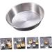 LIFKOME Vinegar Dish 4 Pcs Dish Round Ketchup Stainless Steel Metal Portion Cups 7X7X2CMx2pcs Silverx2pcs - Buy Online on GoSupps.com