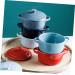 DEARMAMY Ceramic Soup Bowl 1pc Onion Ramen Bowl Stew Bowl Tagine Double Handle Bowl Soup Bowl Micro-Wave Oven Salad Bowl 13.00X9.80X7.50CM As Shown - Buy Online on GoSupps.com