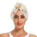 Cute Domestic Chicken Hair Towel 2 Pack Super Absorbent Hair Drying Towel Quick Dry Hair Turbans Head Towel with Button Twisty Wrap for Women Girls
