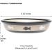 PetRageous 10070 Oval City Pets Stoneware Cat Bowl - 6.25 Wide, 1.5 Tall Saucer, 1-Cup Capacity, Dishwasher & Microwave Safe - Ideal for Cats - Black/Brown - Buy Online on GoSupps.com
