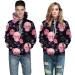 Bigfanshu Women's Tops 3D Halloween Print Long Sleeves Hooded Pullover Sweatshirt Blouse Black - Buy Online on GoSupps.com