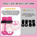 Slowton Anti-Slip Dog Socks - 2 Pairs Soft Adjustable Paw Protection for Small Medium Large Dogs - Ideal for Hardwood Floors - Rose Red - Buy Online on GoSupps.com