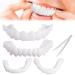 Brigt cattle false teeth veneers provisional dentures instant perfect smile temporary prostheses teeth immediately veneer teeth cosmetic veneers teeth for men women tooth whitening 1 pairs