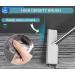XUXRUS Floor Scrub Brush Long Handle Stainless Steel Push Broom Stiff Bristle Brush Scrubber Cleaning Brush for Bathroom Living Room Roof Garage Swimming Patio Pool White Grey - Buy Online on GoSupps.com