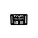 DOGTAP Light Small - The intelligent dog tag with NFC chip 50x30mm Black