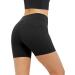 Glacspyg Women's High Waist Cycling Pants - Short Sports Trousers for Yoga Gym & Fitness - Black Leggings with Pockets - Buy Online on GoSupps.com
