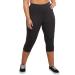 Just My Size Women's Leggings, Women's Plus Size Stretch Jersey Capri Leggings, JMS Women's Plus Size Capris 2X Black