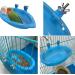 Bird Bath Cage Accessory with Hanging Mirror - Small Pet Water Shower and Feeder for Parakeets, Cockatiels, and Budgies - Buy Online on GoSupps.com