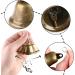 BigOtters Craft Bells 16PCS Bronze Jingle Bells - Vintage 1.7 X 1.5 Bells with Spring Hooks for Wind Chimes, DIY Decor & More - Buy Online on GoSupps.com