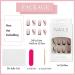 24Pcs Pink Ballerina French Press On Nails Medium Coffin False Nails - Removable Glue-on Fake Nails for Women - Black Acrylic Full Cover Nail Art Accessories - Buy Online on GoSupps.com