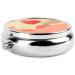 Retro Abstract Shades Round Pill Box Organizer - 3 Compartment Portable Travel Pill Case for Easy Organization - Buy Online on GoSupps.com