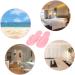 Nessbabus 6 Pairs Pedicure Slippers Disposable Flip Flops Disposable Foam Pedicure Slippers for Salon Nail Foot Spa Random Color - Buy Online on GoSupps.com