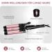 Buy 25mm 3-Barrel Ceramic Curling Iron for Long Hair - Fast Warming Beach Waves - Light Pink - Buy Online on GoSupps.com