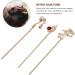 LALAFINA Pins Sticks Pin Handmade Women Traditional Forks Stick Girls Fork Head Bride Accessory Decorative Long Chopsticks Accessories Chinese Pearl Making Bun Styling Alloy Beaded Golden - Buy Online on GoSupps.com