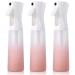 Continuous Mist Spray Bottle for Hair, 10 OZ Hair Spray Water Bottle Fine Mister Spray Bottles for Cleaning Solutions, Hair Plant Mister Sprayer Bottles Pack of 3 Pink