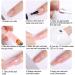 Sunshineface Nail Extension Kit 3 Colors Extension Gel with Nail Lamp Base Top Coat Slip Solution for Beginners Nail Art DIY - Buy Online on GoSupps.com