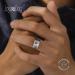 Joyadog Ladies Ring with Dog & Cat Paw Design - 10mm Wide Comfort Fit | Unique Pet Lover Jewelry - Buy Online on GoSupps.com
