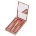 BEIJIALY Travel Small Makeup Brush Portable Makeup Brush Set of 5 Loose Powder Eyeshadow Brush Portable Skin Friendly Soft Cosmetic Brush for Beginner Professional
