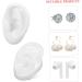 Mobestech Human Ear Model for Earring Display White Silicone Ear Model Clear Structure for Practice - Buy Online on GoSupps.com