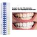 Professional Tooth Whitening Color Guide - 5-Part Comparison Card for Home & Dental Use - Buy Online on GoSupps.com
