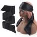 Leeven 2 Pcs Satin Edge Scarves 4.5x54 for Lace Front Wigs - Non Slip Hair Wraps for Women - Black Satin Headband for Makeup, Yoga, and Sports - Buy Online on GoSupps.com