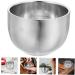Minkissy 4-Piece Stainless Steel Shaving Foam Kit - Double-Walled Mug & Bowl for Comfortable Wet Shave - Men's Cleaning Set (8.2x5.8cm) - Buy Online on GoSupps.com