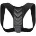 Posture Corrector Adjustable Back Posture Brace Support Belt Corrector Shoulder Lumbar Rectify Straighten Clavicle Spine Back Corrector Back Brace (Black L) Better life Black M
