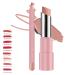 Joyeloo Lip Balm Joyeloo Lip Glaze Genli Pink Drip Genli Lifter Glaze Oil Balm Pink Drip with 24hrs Of Smooth 2 In 1 Long-Lasting Waterproof Lipbalm Set (06#)