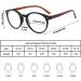Stylish Red Reading Glasses for Men & Women - Spring Hinges Anti Eyestrain Resin Lenses 2.5x Magnification - Buy Online on GoSupps.com