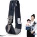 Baby Carrier Portable Ergonomic Baby Sling with Adjustable Comfortable Shoulder Straps Soft Anti-Slip Toddler Sling for Newborn Infant up to 55Lbs (Dark Blue)